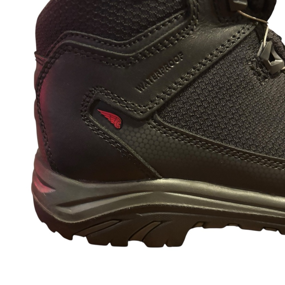 Red Wing Boots BOA Mens 10.5D Tradesman Waterproof Hiker Boot 6614 Black Leather - Picture 7 of 11